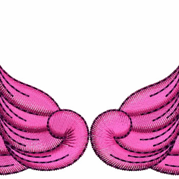 Soft Angel Wings Embroidery Designs 25633