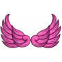 Soft Angel Wings Embroidery Designs 25633