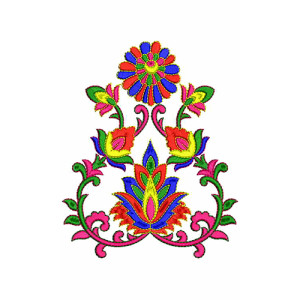 Ribbon Embroidery Cushion Cover Design 17695