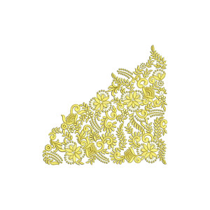 Natural Calico Corner Cushion Design