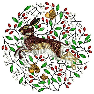 Bree Merryn Beige Tweed Cushion Embroidery Design 21139