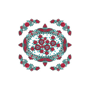 Cushion Cover Embroidery Design 30429