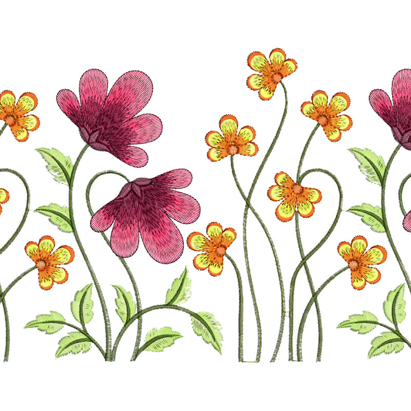 Bed Sheet Machine Embroidery Design