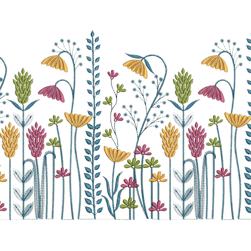 Bed Sheet Embroidery Pattern