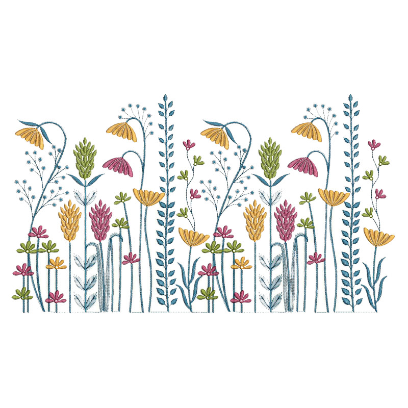 Bed Sheet Embroidery Pattern