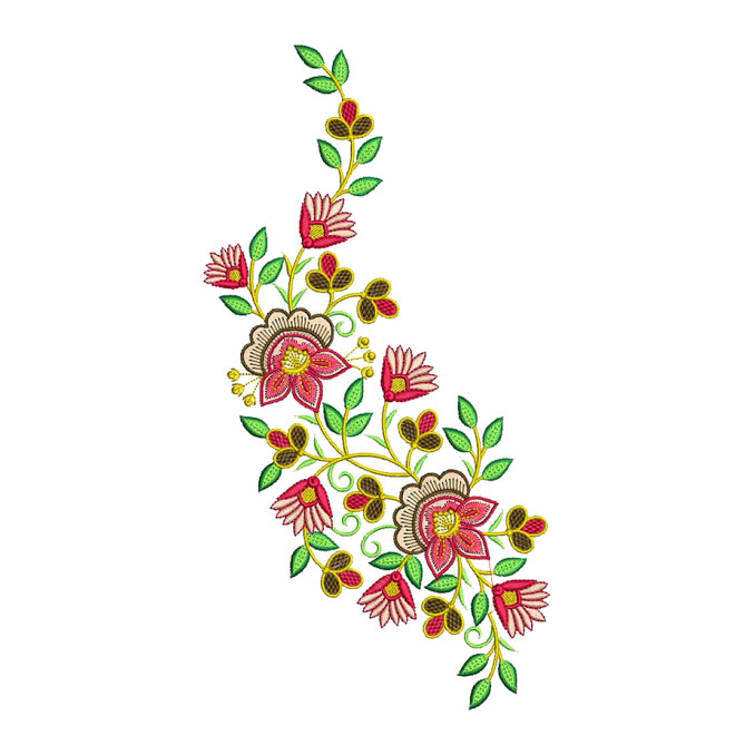 Bedsheets Embroidery Design