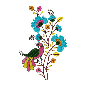 Brazilian Embroidery Bed Sheet Design