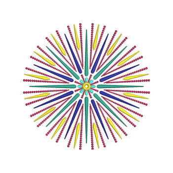 Circle Embroidery Design For Cushions