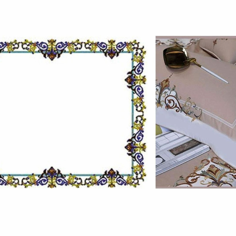 Cushion Cover Embroidery Design 24304