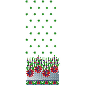 Skater Dress Embroidery Design 12416