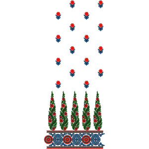 Embroidery Wear Daman Embroidery Design 12417