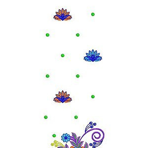 German Shape Tulip Embroidery Design