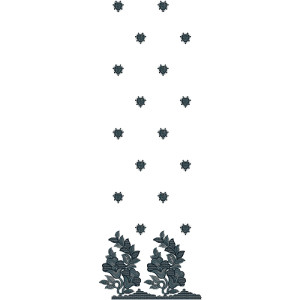 Creative Daman Embroidery Design 13823