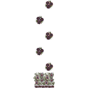 Fashionable Daman Embroidery Design 13877