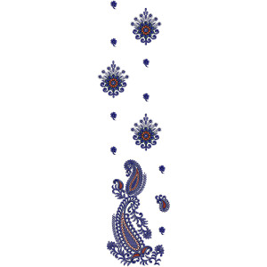 New Gifted Daman Embroidery Design 13881