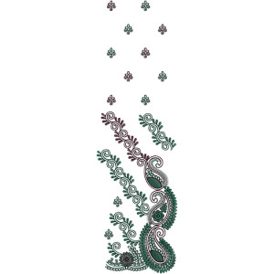 Fancy Embroidery Daman Designs 13885
