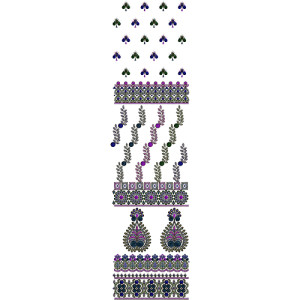 Embroidery Design For Daman 13888