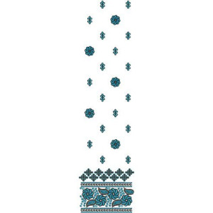 Ukraine Suit Daman Embroidery Design 15104