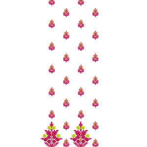 Muslim Wedding Dress Embroidery Design 16850