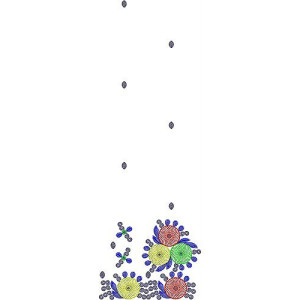 Mirror Stitch Pattern Embroidery Design 1713