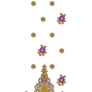 Attractive Daman Style Design with handwork Space