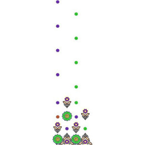 Mirror Work Daman Embroidery Design 1955