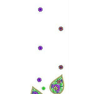 Kashmiri Daman Embroidery Design 1956