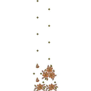 African Nature Shape Embroidery Design 1960