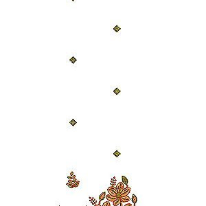 African Nature Shape Embroidery Design 1960