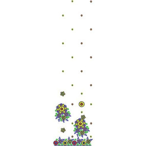 New Look Stitch Embroidery Daman Design 1967