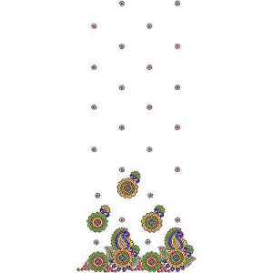 Creative Embroidery Daman Design 1969