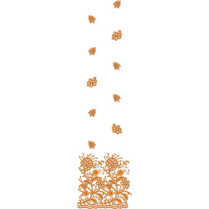 Flower Jaal Embroidery Design 21231