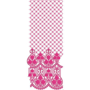 Lehenga Daman Embroidery Design 22577