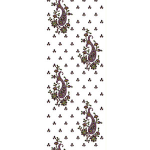 Kashmiri stitch Garment Daman Embroidery Design 22656