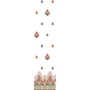 Punjabi Wedding Daman Embroidery Design 22782