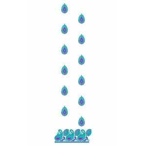 Traditional Mango Design Daman In Embroidery 23855