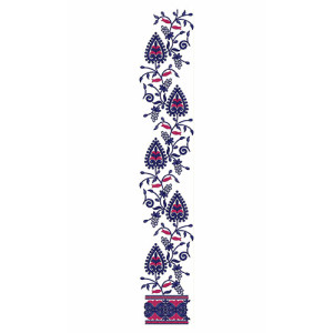 Wonderful Daman Embroidery Design 24417