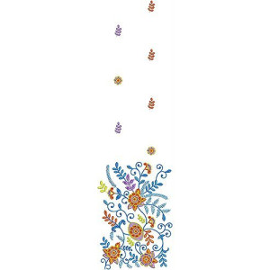 Daman Packing Sari Embroidery Design