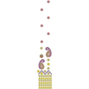 Satin Stitch Embroidery Suit Design