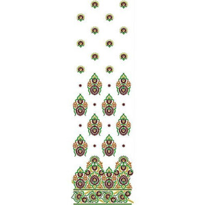 Bridal Walima Embroidery Daman Design