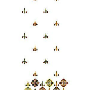 Tunisian Fashion Daman Embroidery Design