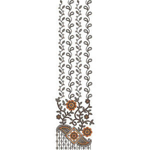 South Region Clothing Sequins Latest Embroidery Design