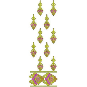 Online Pakistani Dress Daman Embroidery Design