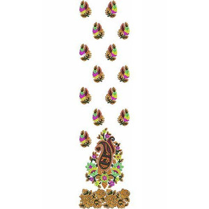 Native Indian Daman Embroidery Design