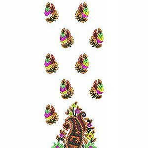 Native Indian Daman Embroidery Design