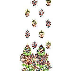 Satin Jewel Style Prom Dress Embroidery Design