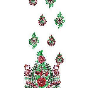 Winter Fall Designer Catalog Dress Embroidery Design