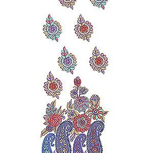 Machine Embroidery Salwar Kameez Design