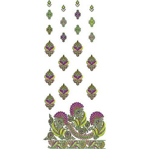 Handwork Unstitched Daman Design