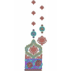 Gala Daman Embroidery Designs 523